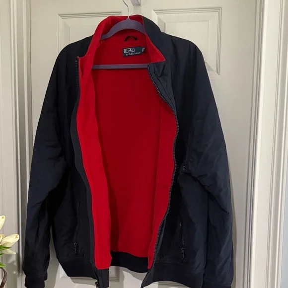 Polo Ralph Lauren Men's Navy bomber waterproof Jacket - Picture 7 of 8